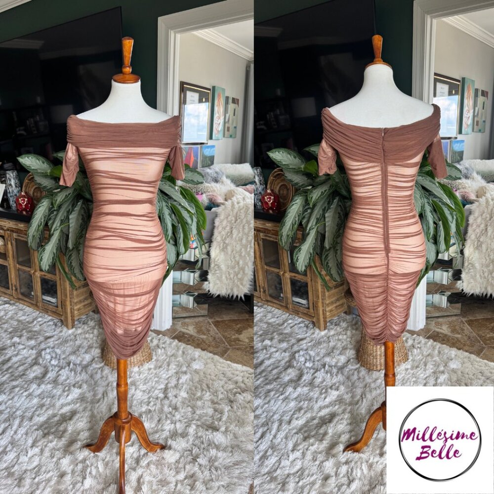 Brown Bandage Dress